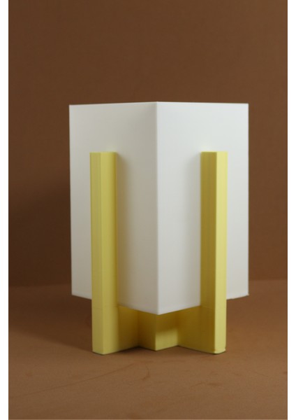 Ivory Dekoratif Abajur (13X13X20CM) - Sarı