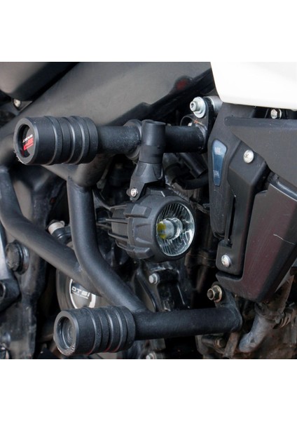 Large Universal Motosiklet Sis Farı Seti Siyah