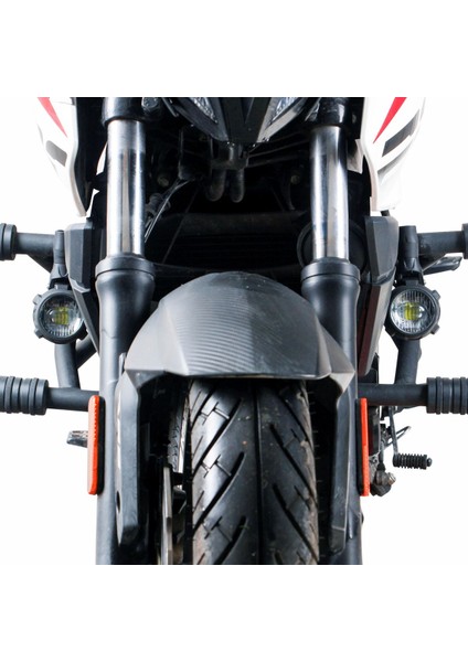 Large Universal Motosiklet Sis Farı Seti Siyah