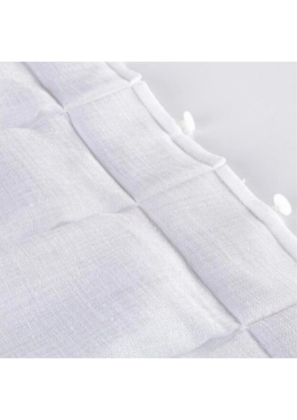 Brillant Unique Modern Lüks Real Keten Tül Perde Yüksek Kaliteli 1/3 Sık Pile fırsatları