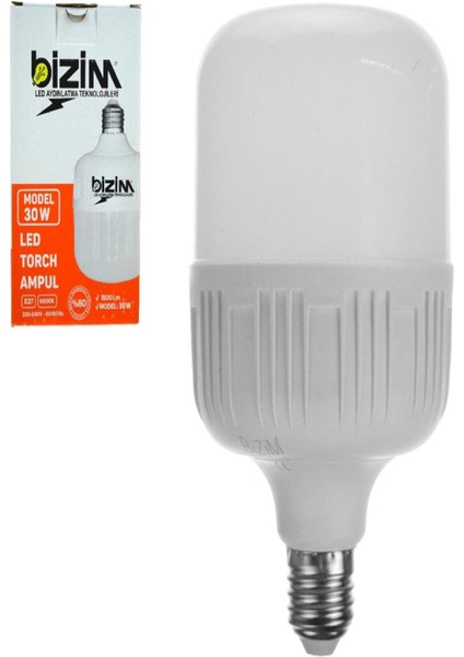 Bizim 30W Torch LED Ampul Beyaz T2