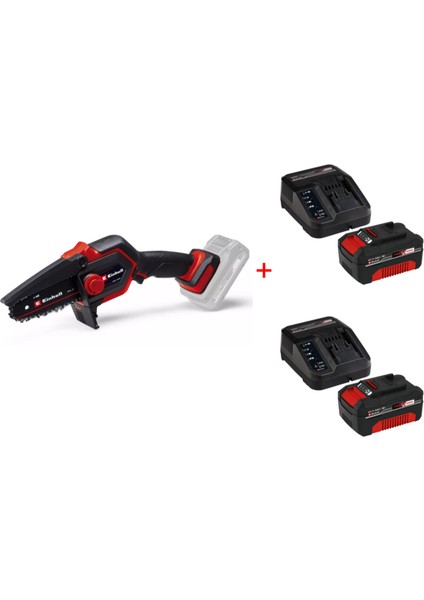 Ge-Ps 18/15 Li Bl Solo Akülü Zincirli Budama Testeresi + 2 x 4 Ah Starter Kit Akü