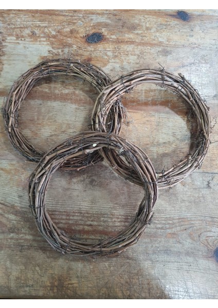 Doğal Sarmaşık Çember 3 Adet 30 cm , Çelenk, Kapı Süsü, Dekor fiyatları