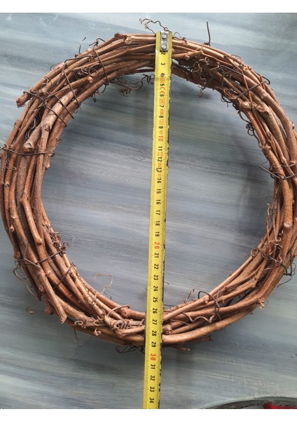 Doğal Sarmaşık Çember 3 Adet 30 cm , Çelenk, Kapı Süsü, Dekor indirimleri