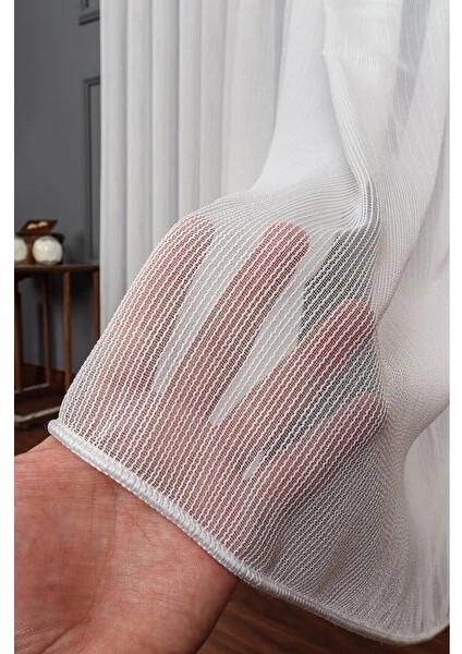 Dublin Tül Perde 1x2 Normal Pile - Ekstra Gramajlı - Ütü Gerektirmez