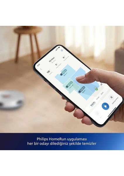 Robot Süpürge- 2700 Pa Emiş, Lazer Navigasyon, Homerun Uygulaması, Otomatik Boşaltma Istasyon, 130 Dakika Çalışma Süresi, Halı Modu modelleri