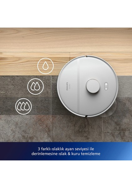 Robot Süpürge- 2700 Pa Emiş, Lazer Navigasyon, Homerun Uygulaması, Otomatik Boşaltma Istasyon, 130 Dakika Çalışma Süresi, Halı Modu indirimleri