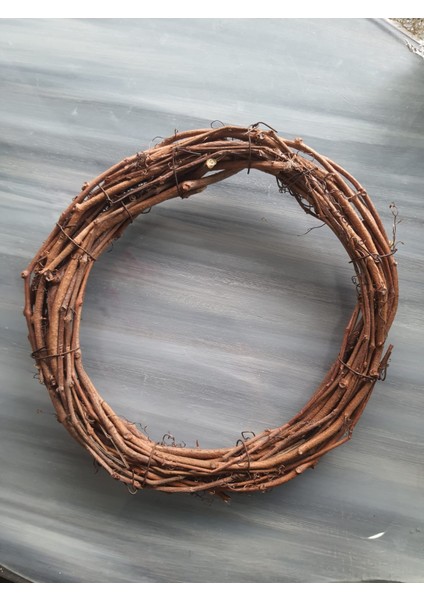 Doğal Sarmaşık Çelenk 1 Adet 30 cm, Çember, Kapı Süsü, Dekor