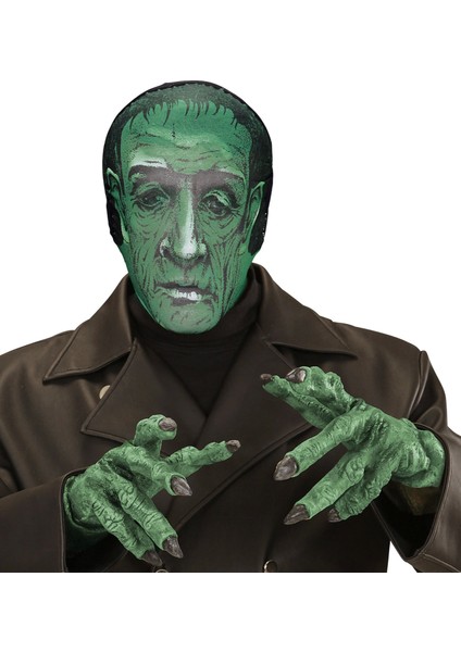 Kafaya Tam Geçmeli Bez Frankenstein Maskesi - Streç Korku Maskesi - 3D Baskılı Maske Model 5
