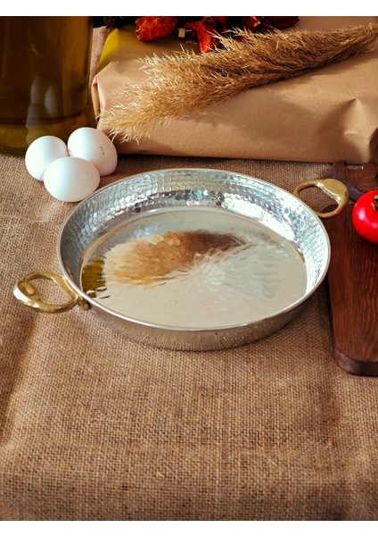 Bakır Iç Dış Kalaylı Yumurta Sahani, Izgara Menemen Tava