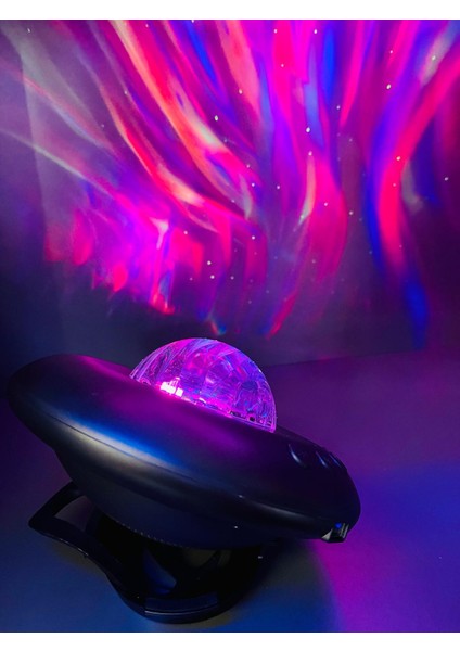 Profesyonel Galaxy Bluetooth Lazer Işıklı Projektör Disko Topu Parti Gece Lambası fiyatları