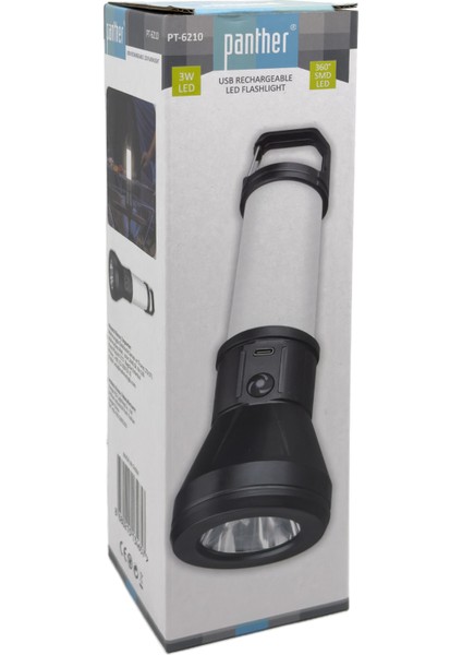 USB Şarjlı El Feneri PT-6210 modelleri