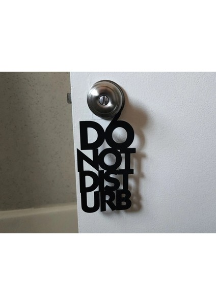 Rahatsız Etmeyin 'do Not Disturb' Yazılı Kapı Askısı