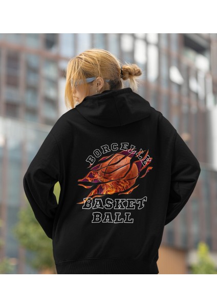 Borcelle Basket Ball Baskılı Sweatshirt Kadın