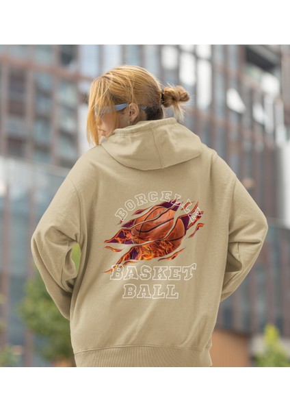 Borcelle Basket Ball Baskılı Sweatshirt Kadın