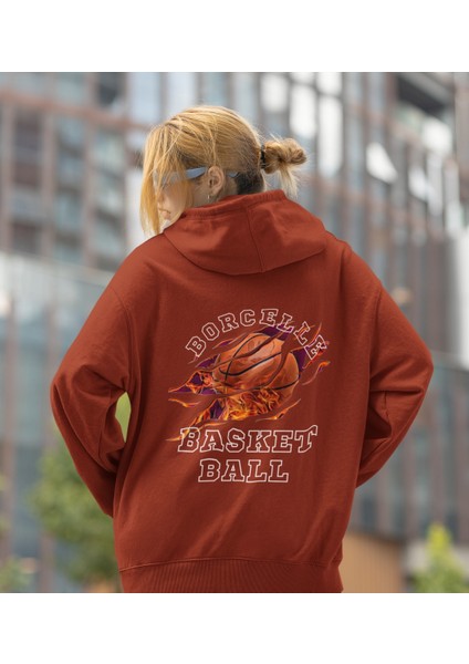 Borcelle Basket Ball Baskılı Sweatshirt Kadın