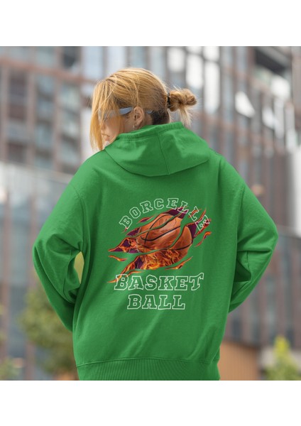 Borcelle Basket Ball Baskılı Sweatshirt Kadın