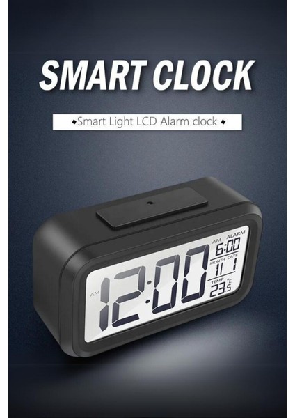 Premium Işık Sensörlü Termometreli Alarmlı Dijital Masa Saati fiyatları