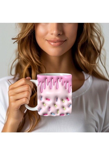Şeker Baskılı 3D Tasarım Seramik Kupa Mug fırsatları