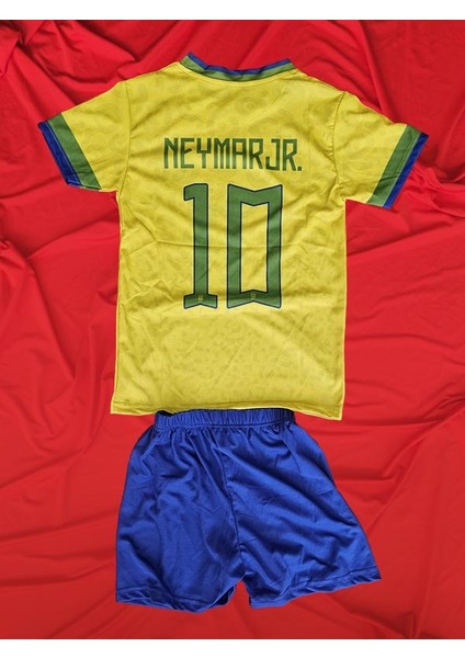 Neymar 10 Brezilya Sarı Yeşil Özel Tasarım Forma