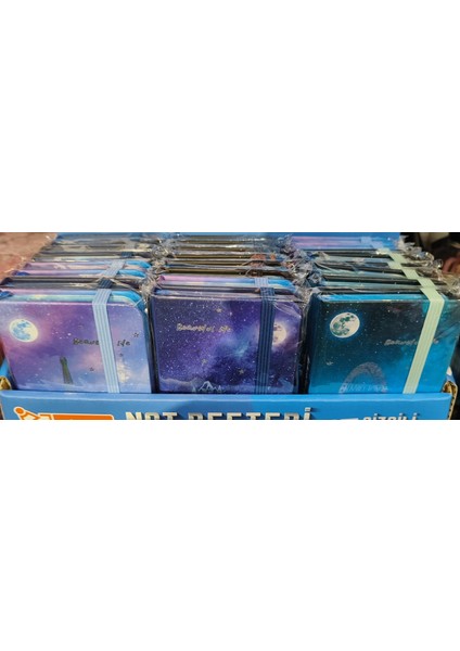 Ciltli Sert Kapak Mini Not Defteri Çizgili Defter A7 80GR 80YAPRAK ( 1 Adet )