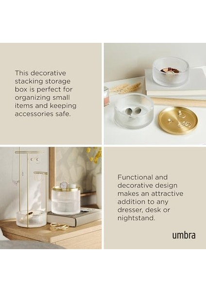 Tesora Jewelry Organizer, Two-Tier Storage Box With Removable Lid fiyatları