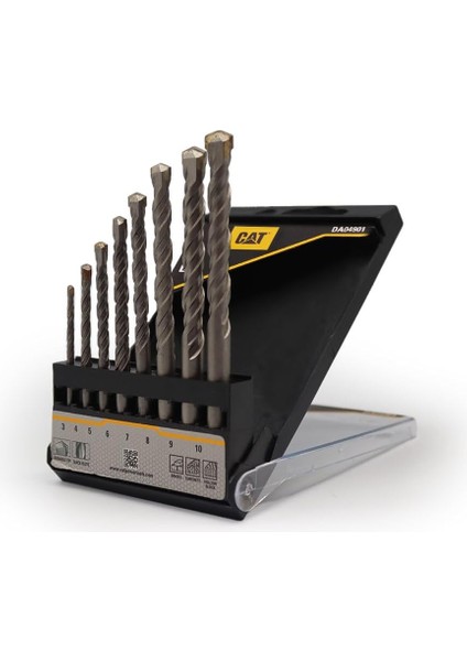 DA04901 Tungsten Karbür Beton Matkap Uç Seti, 8 Parça
