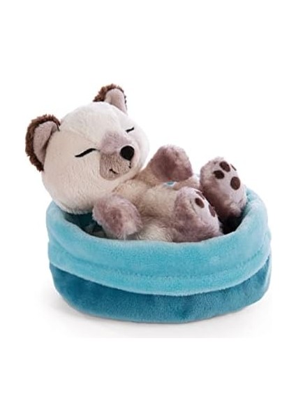 47893 Soft Basket 12 cm - Sleeping Pets Cuddly Toy Siamese Cats For Girls, Boys & Babies - Fluffy Stuffed Cuddle, Play & Sleep With - Cosy Plush Animals, Paws, Beige
