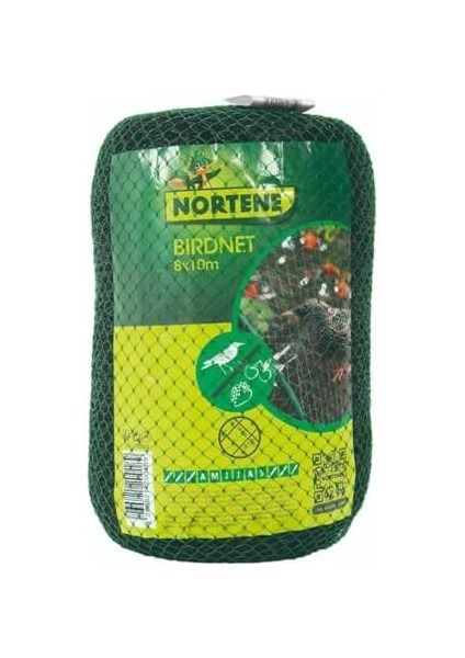 Intermas 120018 Bırdnet Uv Filtreli Kuştan Koruma Ağı Paketli (Pp), 8X10 M 18X18 mm