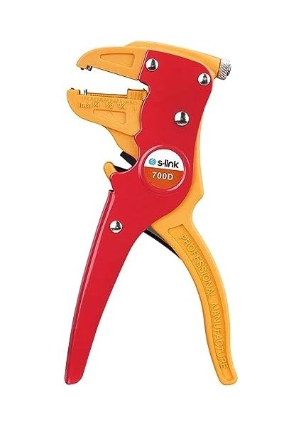 S-Link SL-170A 0.2-6mm Kablo Ayarlanabilir Vidalı Şelik Polimer Kablo Soyma Aleti (Kolay Pratik Hasarsız Kablo Soyma Aleti)
