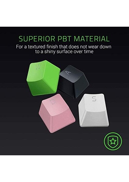 Pbt Tuş Takımı, Oyun Klavyesi Için, Mekanik ve Optik Klavyeler Için Klavye Yükseltme Seti (Arka Işık Uyumluluğu, Üstün Pbt Malzemesi) Kuvars/pembe