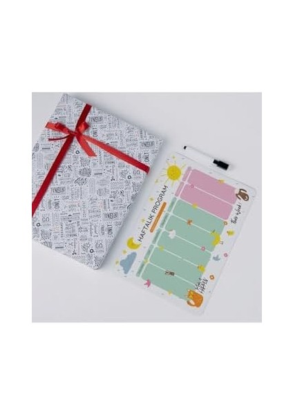 Renkli Magnet Haftalık Görev Planlayıcı 29,7 x 21 cm fiyatları