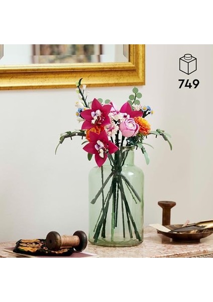 Botanicals 10342 - Yetişkinler Için Gül, Papatya, Peygamber Çiçeği, Okaliptüs, Mürver Çiçeği, Düğün Çiçeği, Orkide, Yıldız Çiçeği ve Çan Çiçeği Içeren Çiçek Yapım Seti, Hediye Fikri (749 Parça)