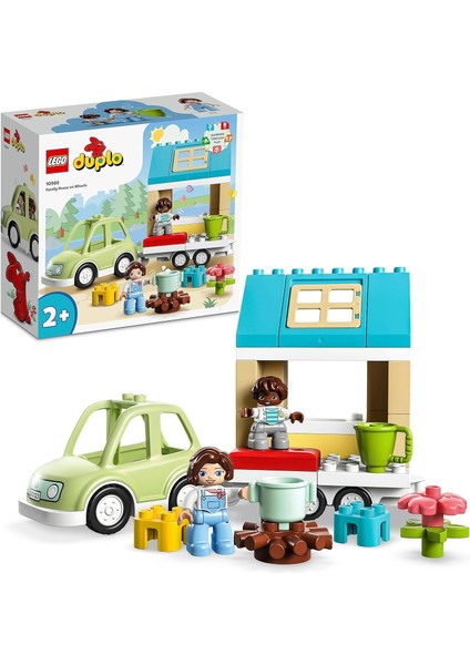 Duplo Kasabası Tekerlekli Aile Evi 10986, 2 Yaş ve Üzeri Için Oyuncak Yapım Seti (31 Parça)