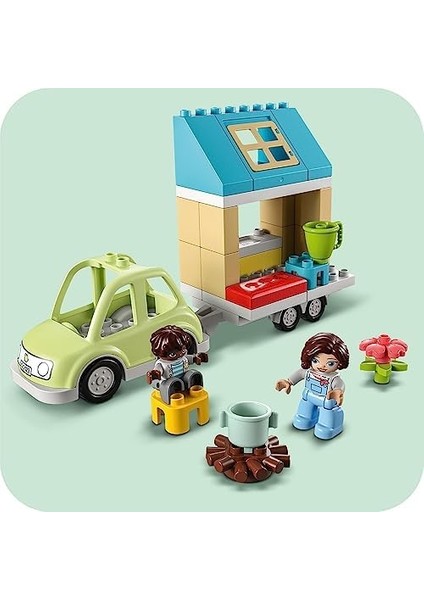 Duplo Kasabası Tekerlekli Aile Evi 10986, 2 Yaş ve Üzeri Için Oyuncak Yapım Seti (31 Parça)