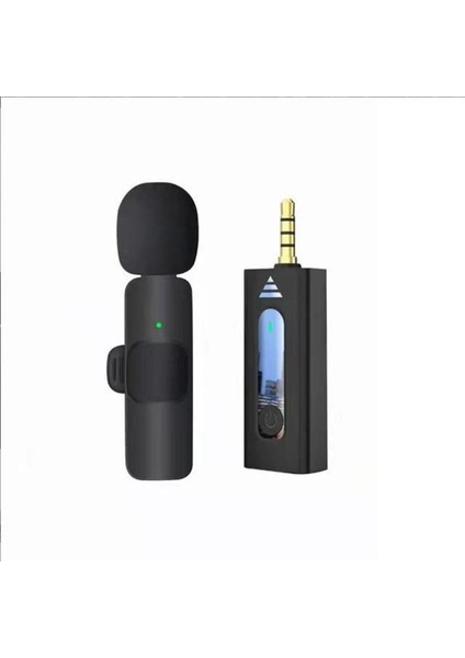 K35 Wireless Microphone Kablosuz Yaka Mikrofonu 360° Çok Yönlü Gürültü Azaltma Type-C Android Akıllı Telefon ile Uyumlu Youtube Için Tablet Facebook Canlı Akış Video Kaydı Vlog Röportaj Uyumlu
