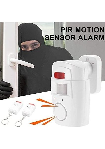 LR-NG300 Kablosuz Hareket Dedektörlü Ev Alarm Sistemi, Kumandalı Hırsız Alarm Sistemi, Pır Alarm