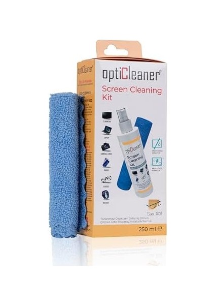 Since 2003 LCD Temizleme Seti: Elektronik Cihazlar Için 250ML + Temizleme Bezi! Laptop, Tablet, Tv, Telefon, Gözlük, Yazıcı, Kamera Için Doğal, Koruyucu ve Parlatıcı Temizlik!