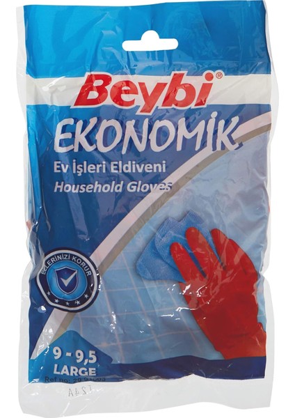 GJLRTW68_C08937 Ekonomik Temizlik Eldiveni Çift, 9/9.5