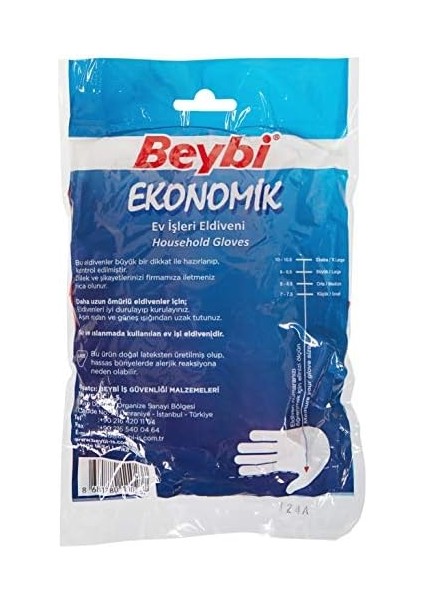 GJLRTW68_C08937 Ekonomik Temizlik Eldiveni Çift, 9/9.5
