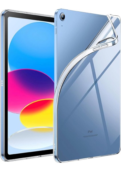 Apple iPad Air 10.9 Inç/iPad 10.nesil 10.9 Inç Kılıf Şeffaf Silikon Arka Kapak