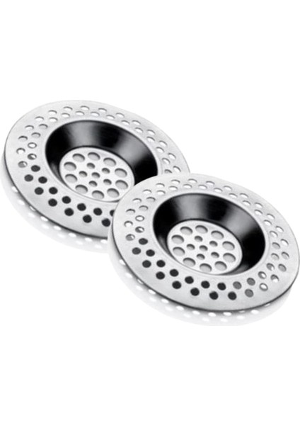 Lavabo Süzgeci Evye Süzgeç 2'li Set 8 cm Pratik Mutfak Aleti Banyo/küvet Delikleri Gider Temizliği Uzun Ömürlü Metalik Süzgeç