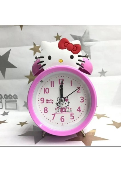 Sevimli Karikatür Çok Fonksiyonlu Hello Kitty Dijital Aydınlık Masaüstü Çalar Saat