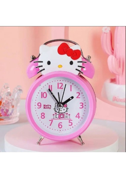 Sevimli Karikatür Çok Fonksiyonlu Hello Kitty Dijital Aydınlık Masaüstü Çalar Saat