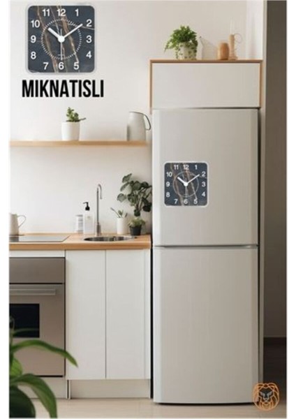 Reçine Transformacion Mıknatıslı Buzdolabı Saati 719932 Siyah Digital