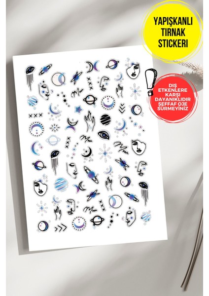 Yapışkanlı Şeffaf Kağıt Magic Tırnak Dövmesi, Tırnak Tattoo, Nail Art, Tırnak Sticker