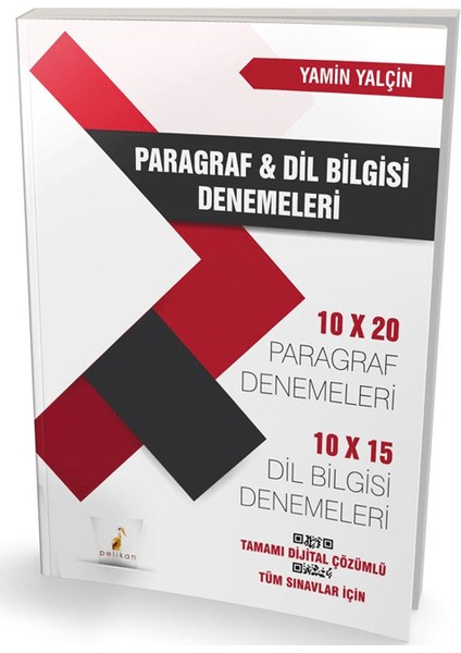 Tüm Sınavlar İçin Paragraf ve Dil Bilgisi Denemeleri Tamamı Dijital Çözümlü - Yamin Yalçın