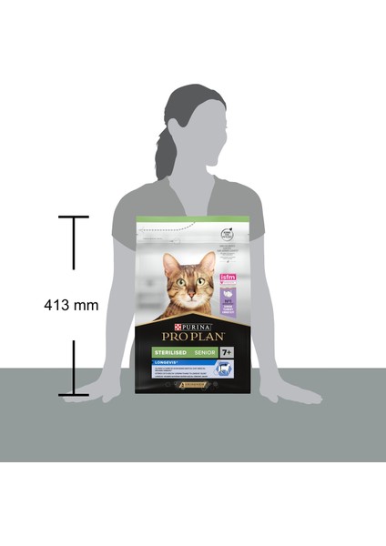 +7 Sterilised Hindili Ve Tavuklu Kedi Maması - 3 Kg indirimleri