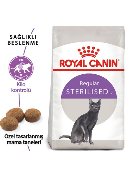 Sterilised 37 Kısırlaştırılmış Kedi Maması - 2 Kg