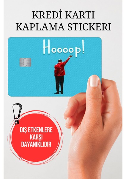 Hoooop! Kredi Kartı Kaplama Stickerı, Sticker, Yapışkanlı Kredi Kartı Stickerı